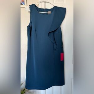 Elegant Blue Sleeveless Dress